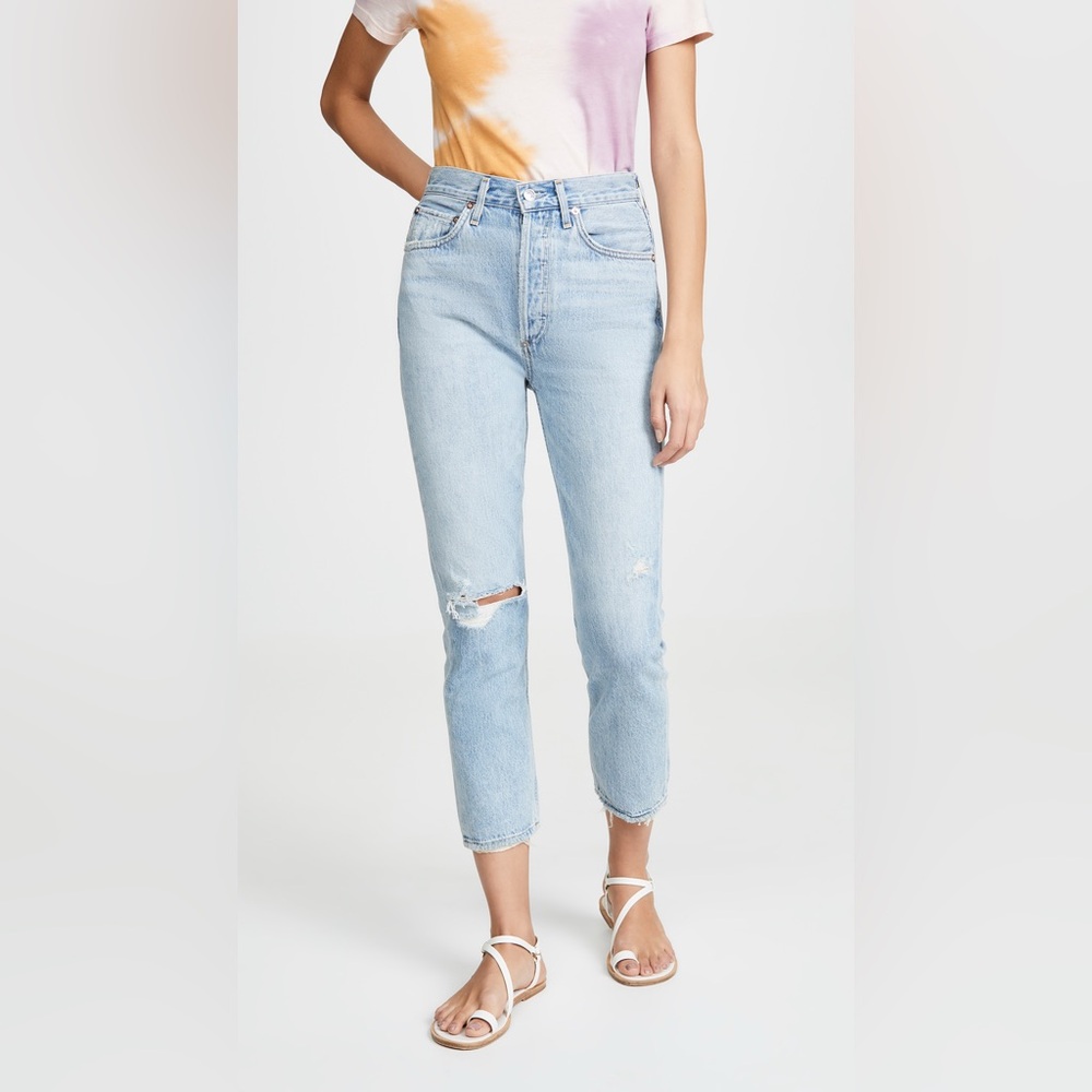 Agolde Riley High Rise Jeans Shatter